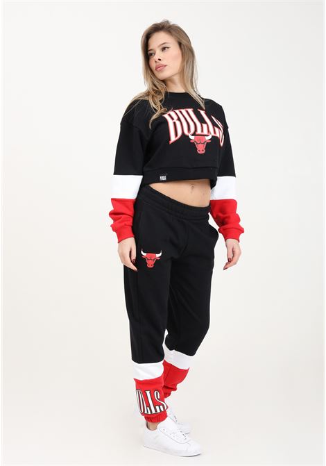 Chicago Bulls NBA Color Block Black Women's Pants NEW ERA | 60435326.